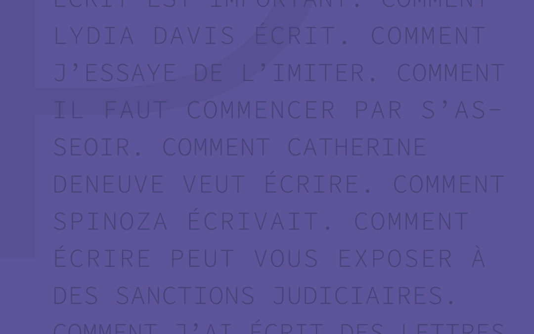 LA REDACTRICE, Michèle Cohen