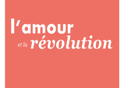 L’AMOUR ET LA REVOLUTION, Johanna Silva